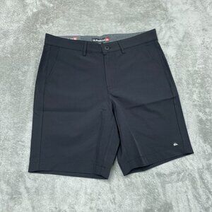 Quiksilver Mens Hybrid Shorts Black Size 30 9" Inseam UV 50 a1381